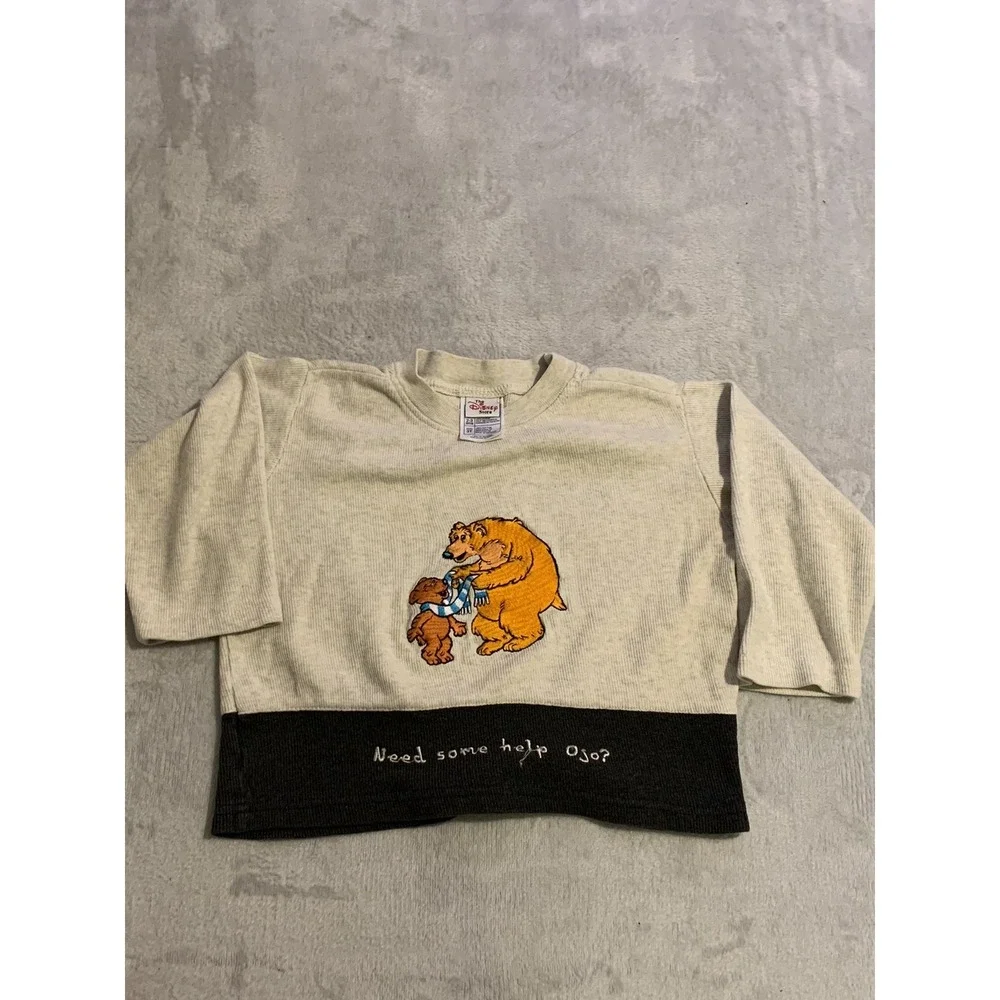 Vintage Disney Store Bear In The Big Blue House Long Sleeve Shirt Size 3T Ojo